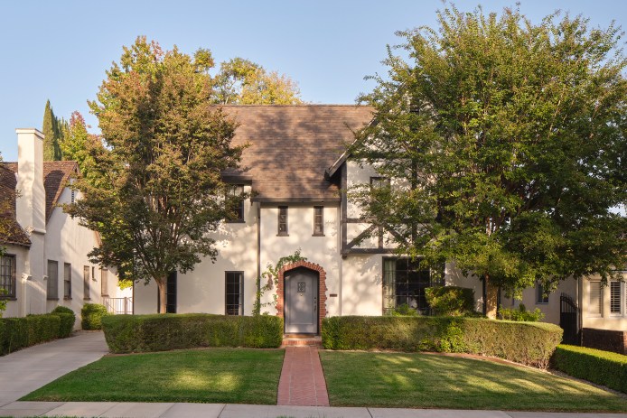 Exterior San Marino Tudor by HartmanBaldwin