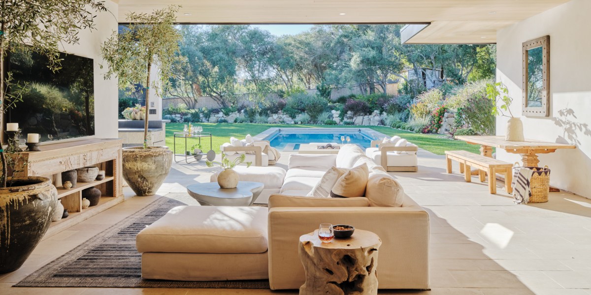 With Enough Seating for a Football Team, This Montecito Ranch House Was Designed for Entertaining