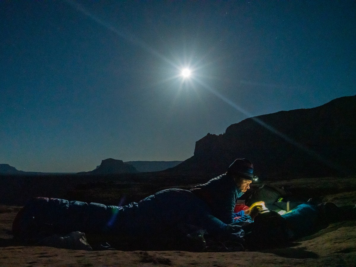 Pete McBride Camping at Night