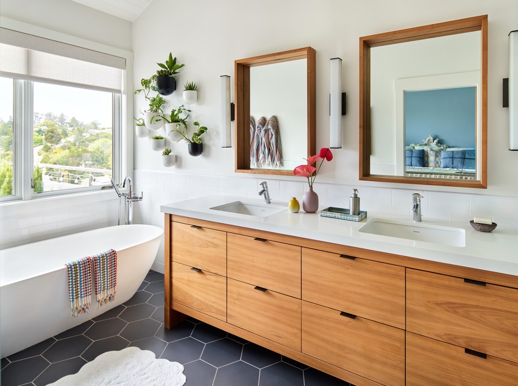 Primary Bathroom Mill Valley House by Studio Munroe