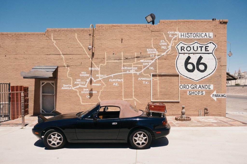 Route 66 Map at Oro Grande California