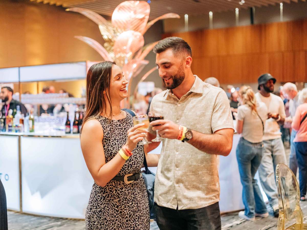 Couple Toasting
