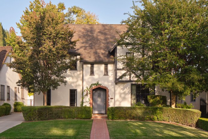 Exterior San Marino Tudor by HartmanBaldwin