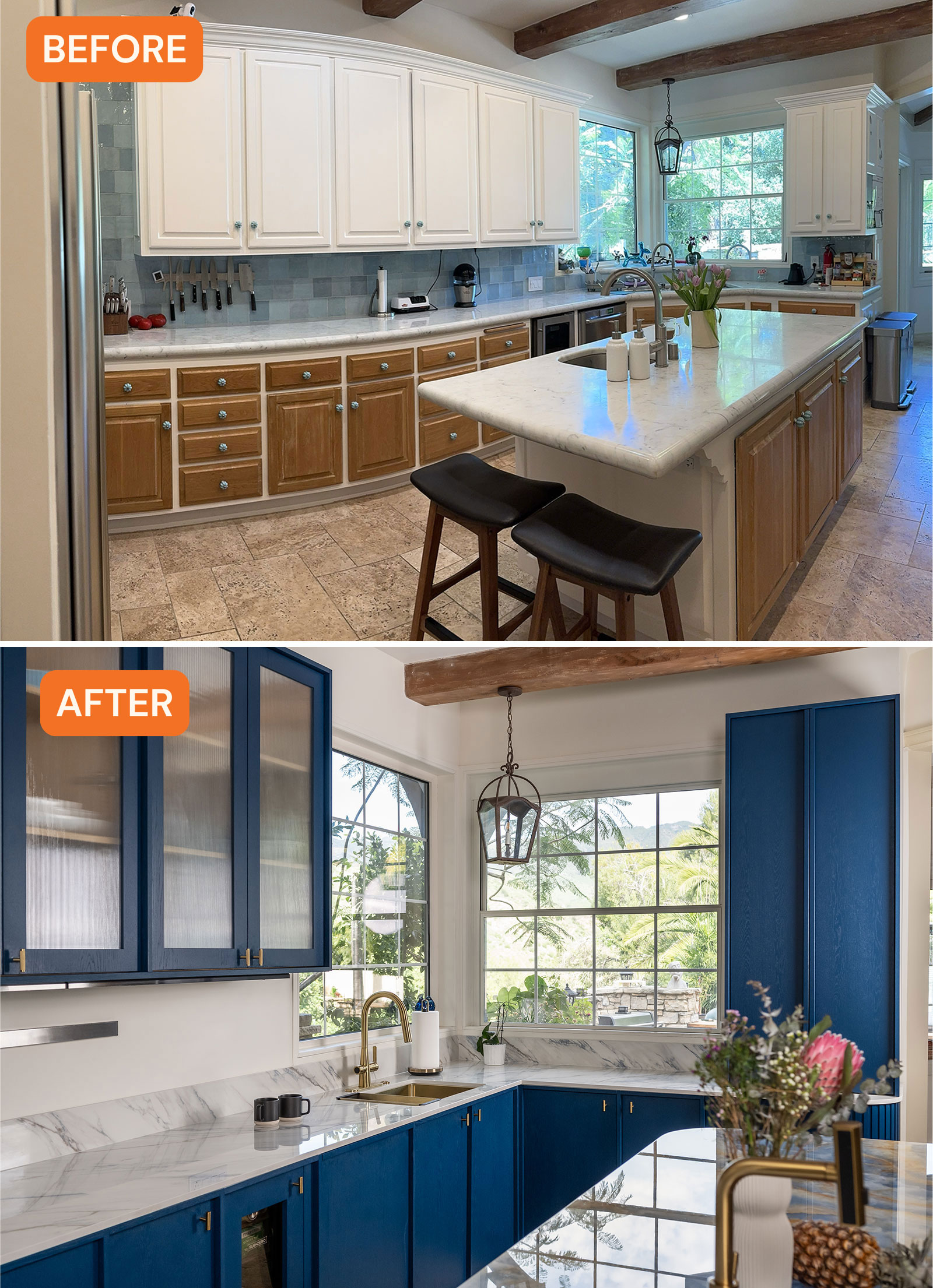 Makeover Palisades Kitchen by Corner