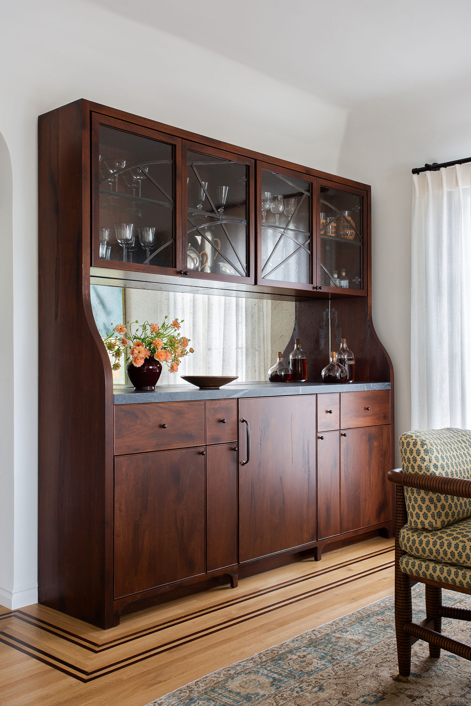 China Cabinet L.A. Tudor Revival by Amy Sklar