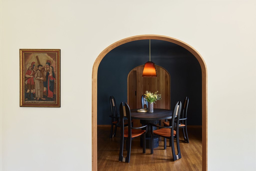 Dining Room LA Spanish Style House by LAUN