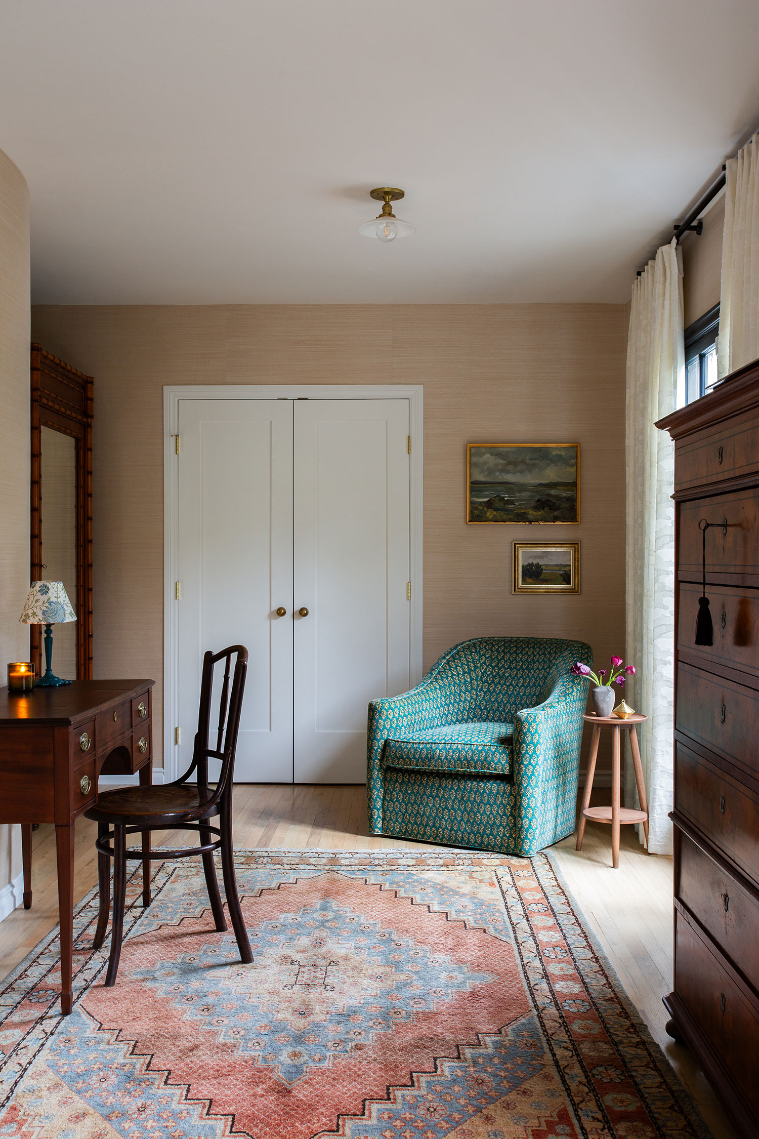 Dressing Area L.A. Tudor Revival by Amy Sklar