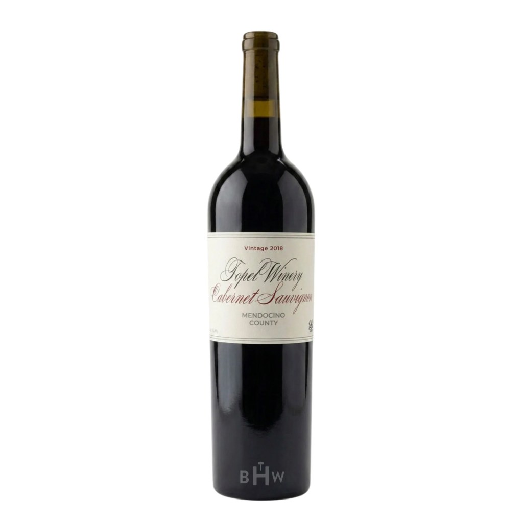 2018 Topel Winery Cabernet Mendocino County Bottle