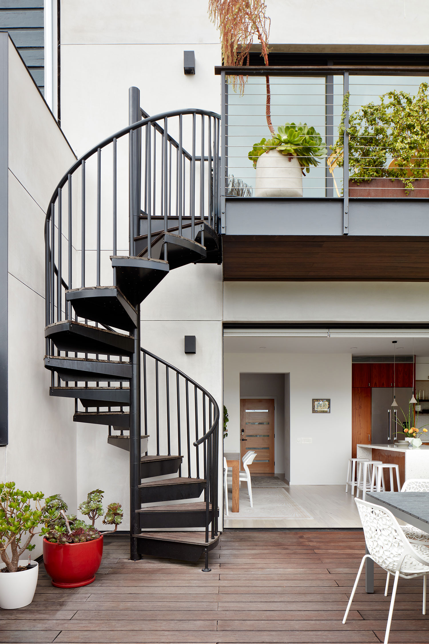 Exterior Staircase Castro Two Unit by Raumfabrik