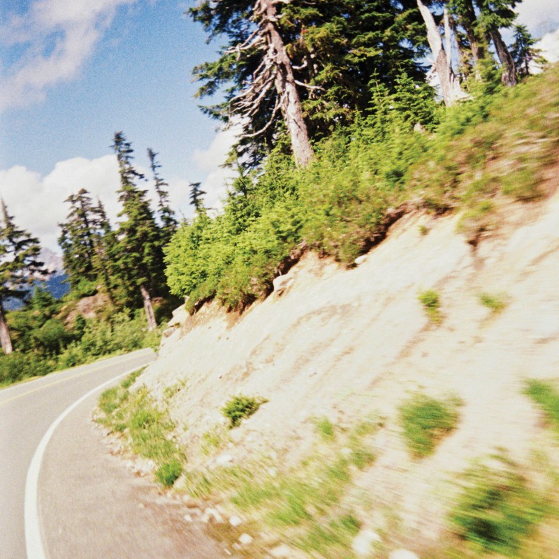 Vintage Camera Shot of Mountain Road