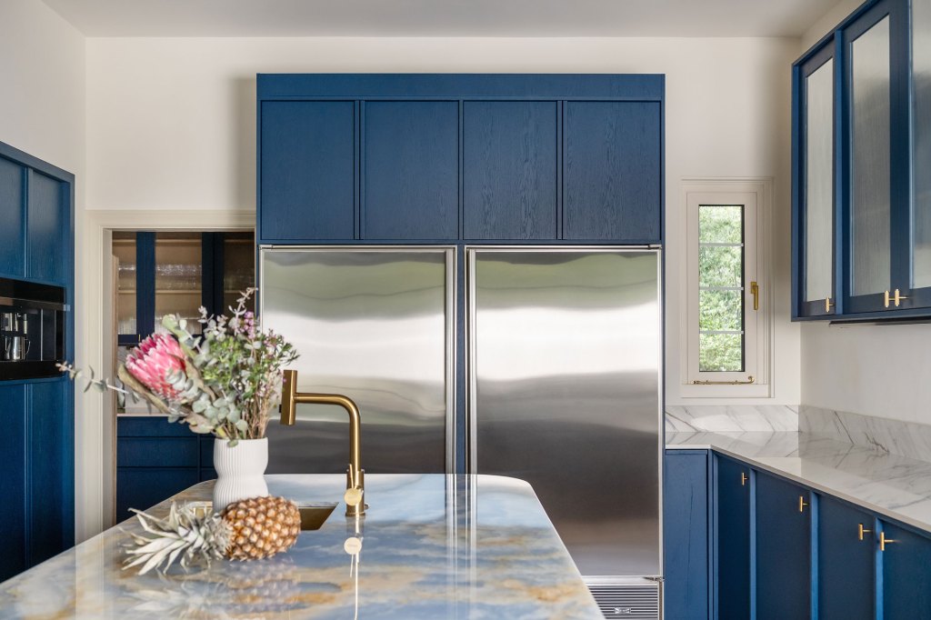 Fridge in Palisades Kitchen by Corner