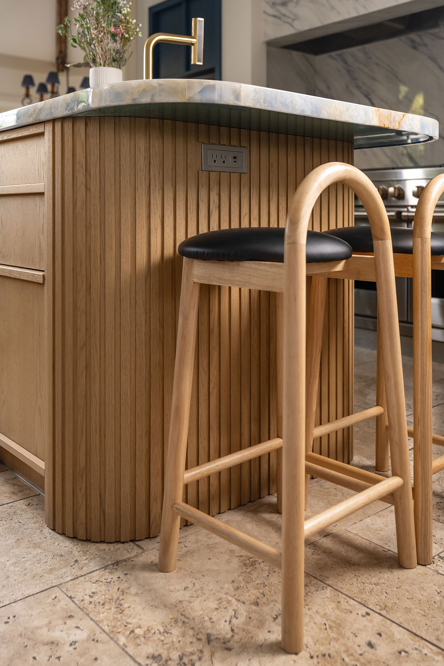 Kitchen Island in Palisades Kitchen by Corner