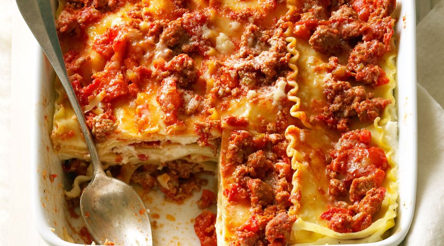 Lasagna with Sausage Ragu Redux