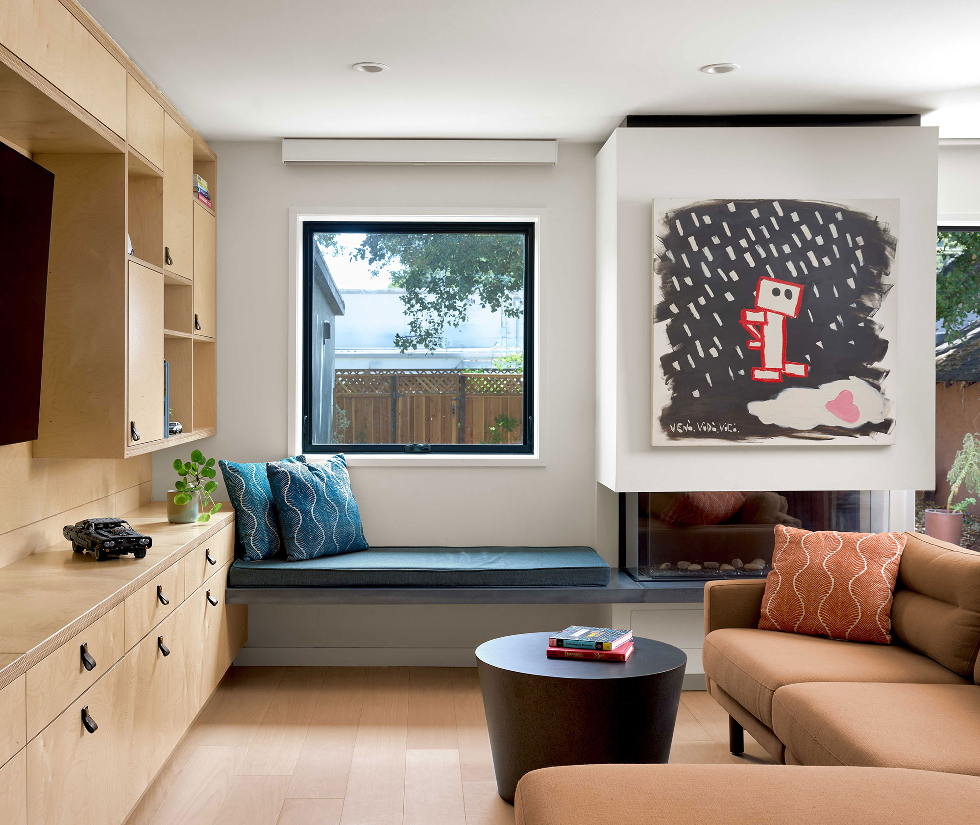 Living Room Menlo Park House by Ogawa Fisher Architects