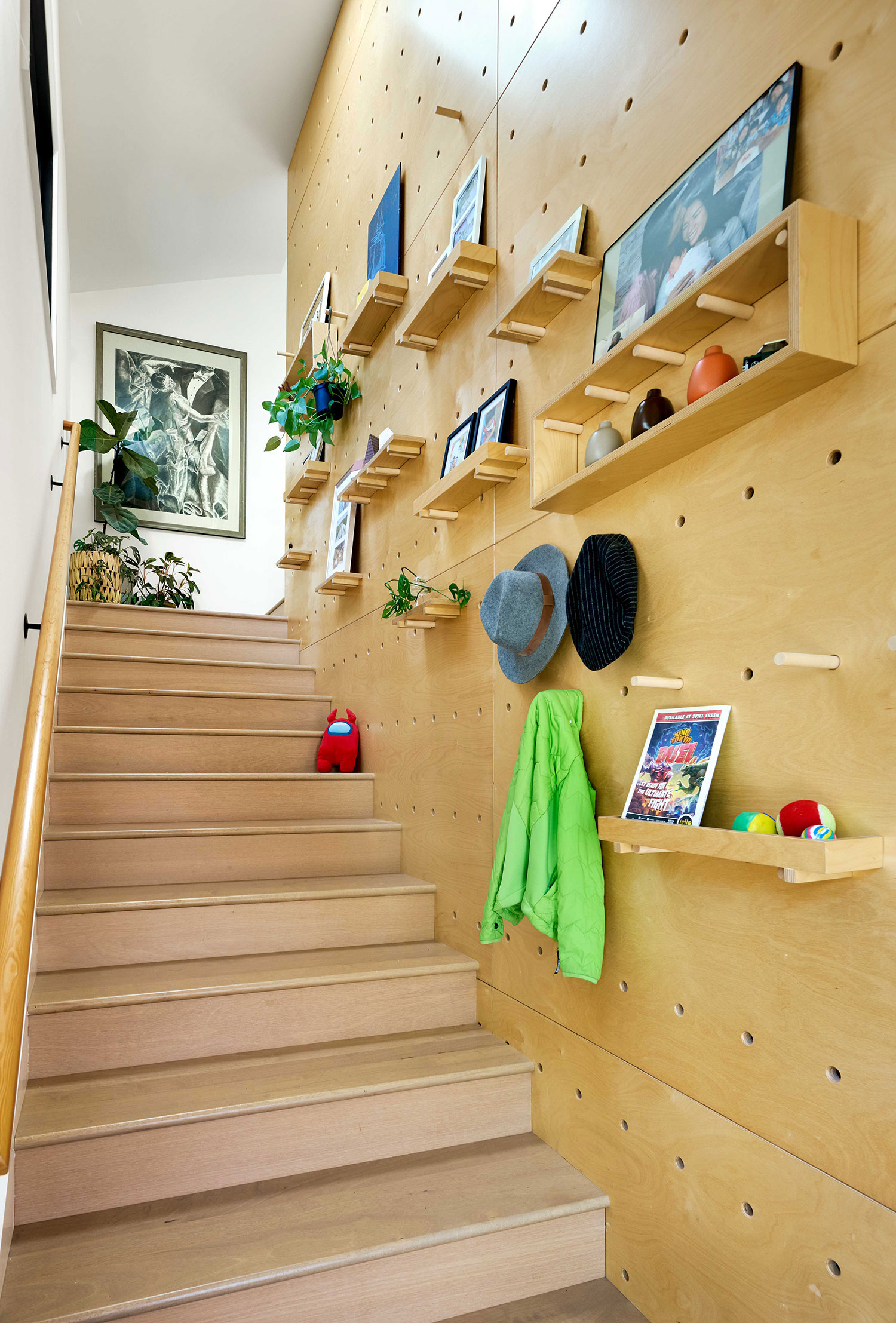 Pegboard Wall Menlo Park House by Ogawa Fisher Architects