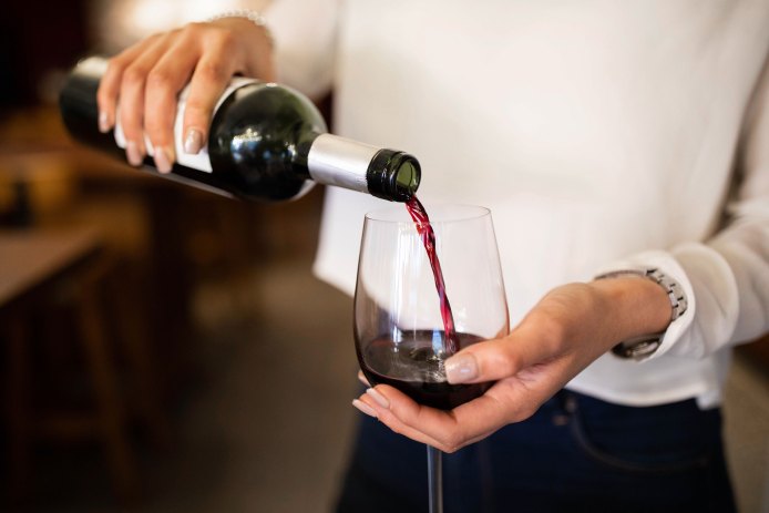 Pouring Wine Glass
