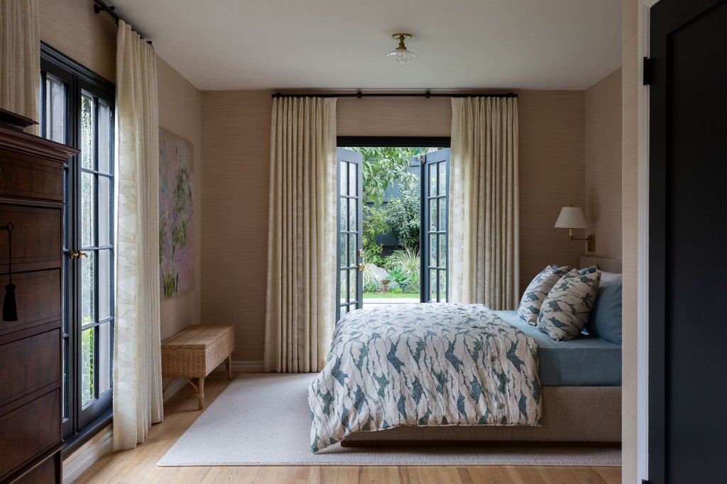 Primary Bedroom L.A. Tudor Revival by Amy Sklar