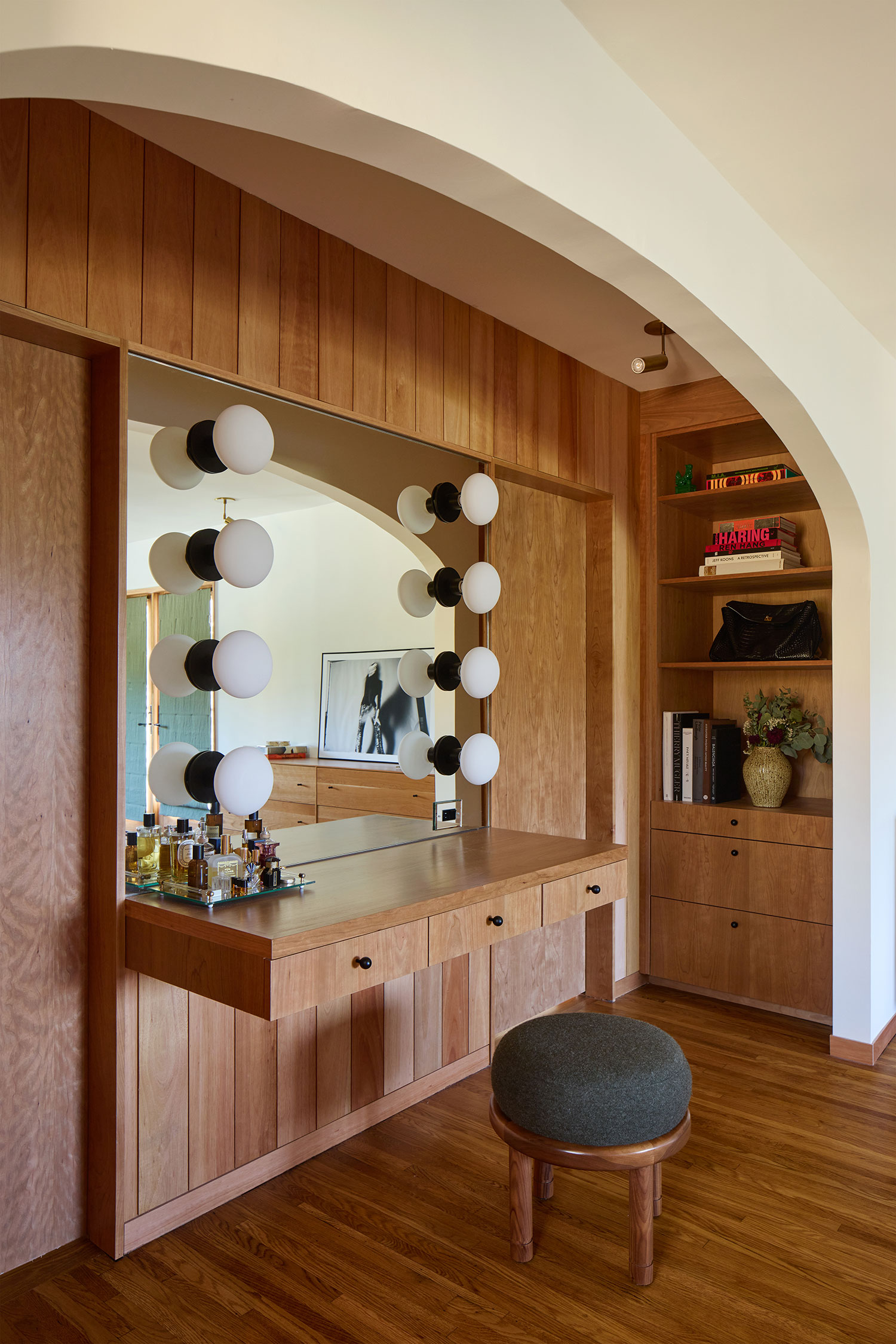 Primary Bedroom LA Spanish Style House by LAUN