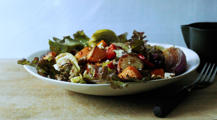Roasted Vegetable Salad with Honey Dressing (1013)