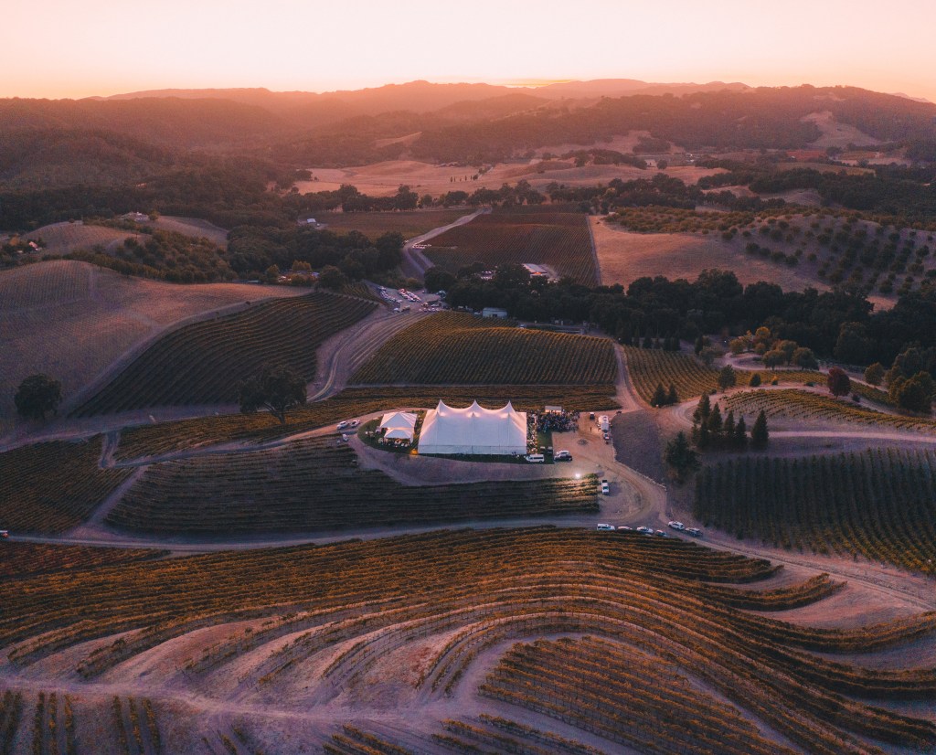 Opolo Harvest Festival tent.