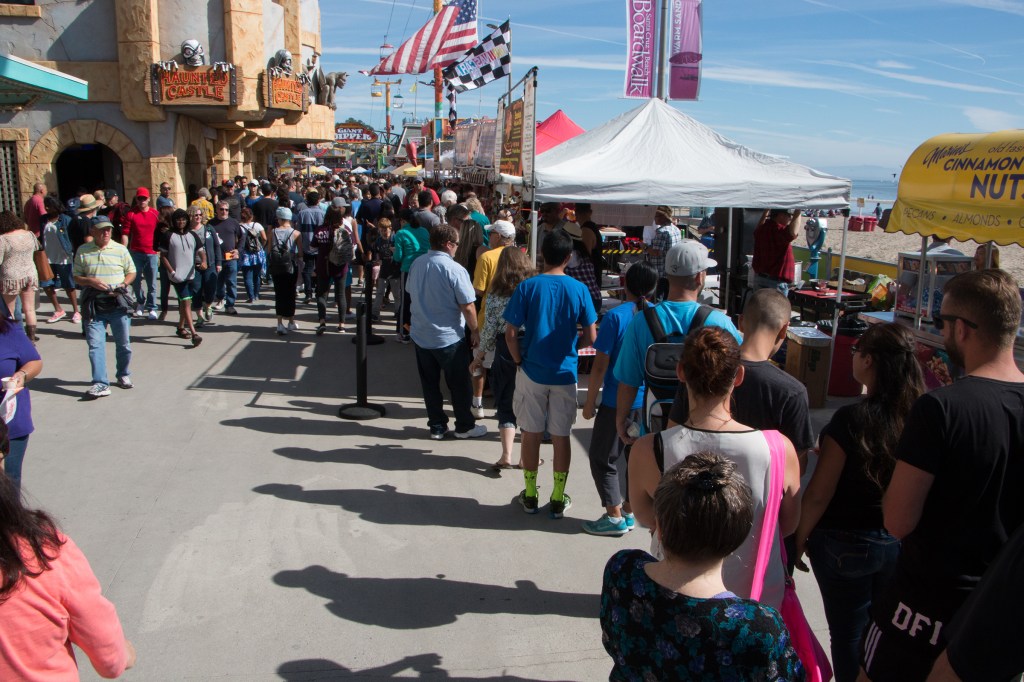 Chili Cook-Off tasting queue.