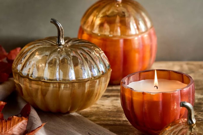 Anthropologie Terrain Pumpkin Candles
