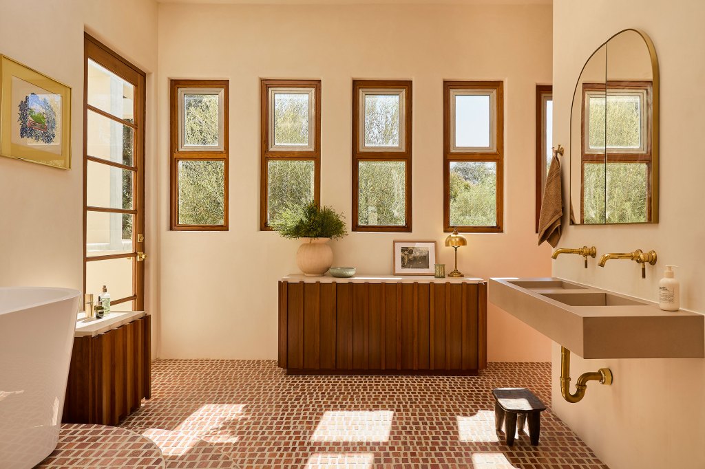 Primary Bathroom Santa Monica House Spec + Sage