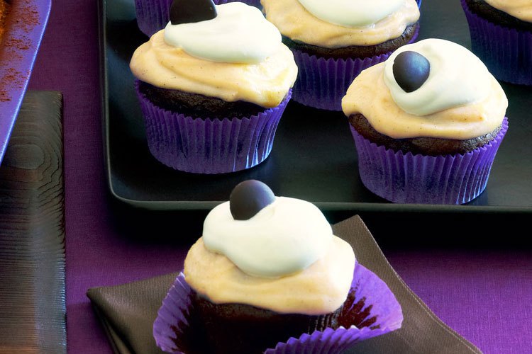 Chocolate Pumpkin Cupcakes