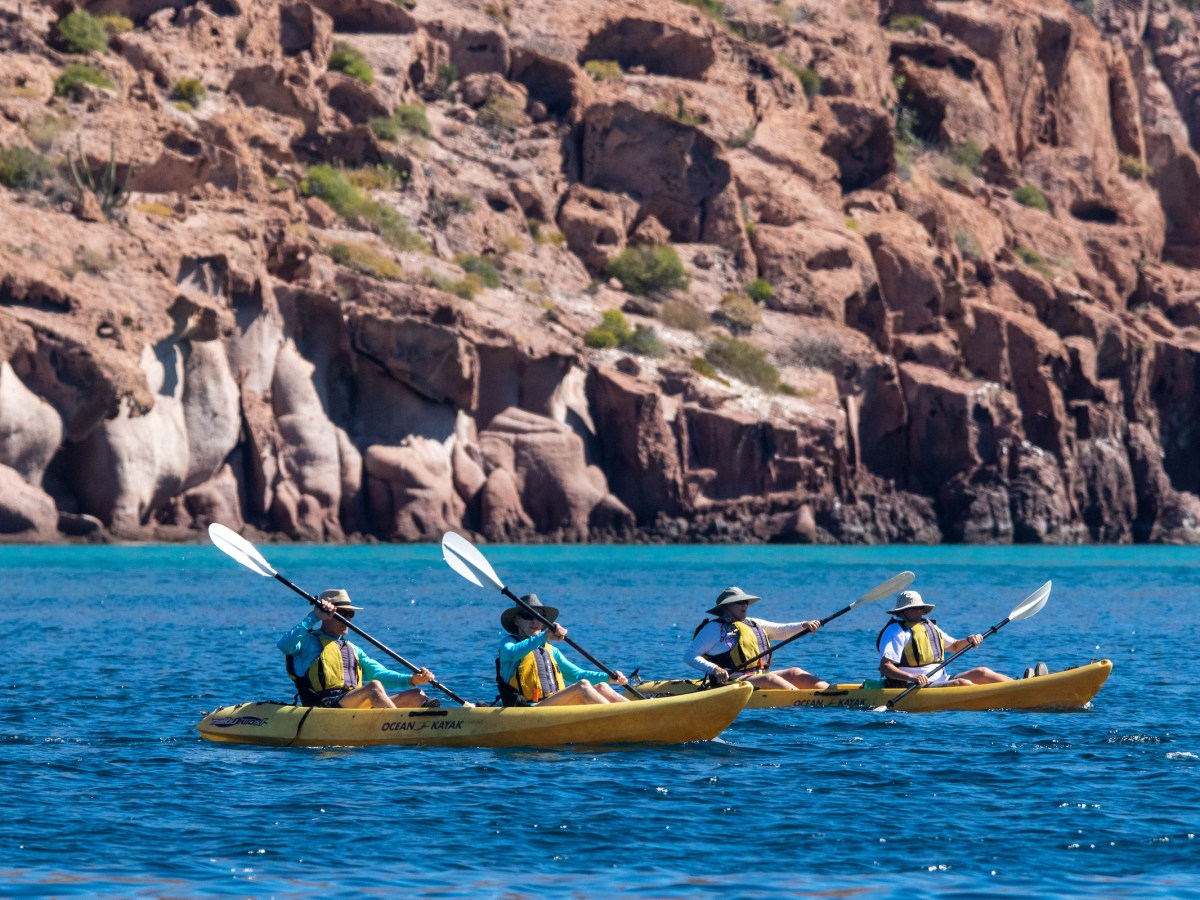 Guests Kayaking in Baja, Mexico