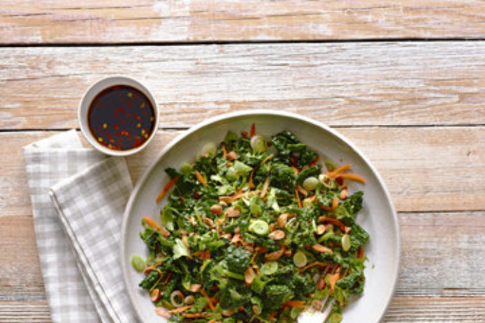 Kale, Radicchio and Freekeh Salad Buddha Bowl - Just a Little Bit of Bacon