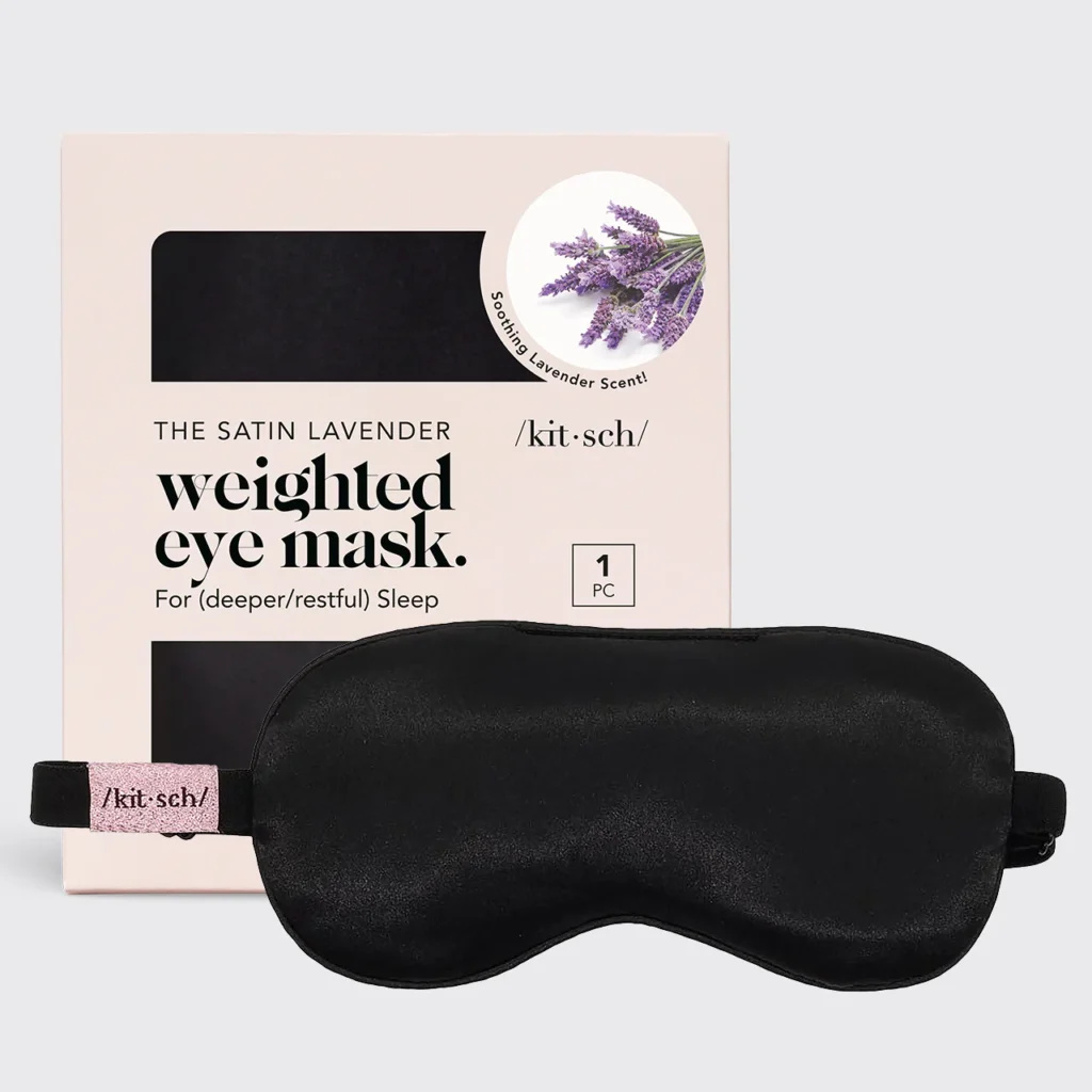 Satin Lavender Weighted Eye Mask