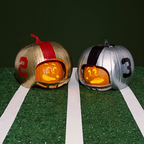 pumpkin football carving