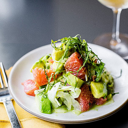 Avocado, Grapefruit, and Shiso Salad