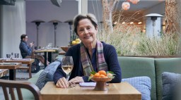 Alice Waters at Lulu restaurant