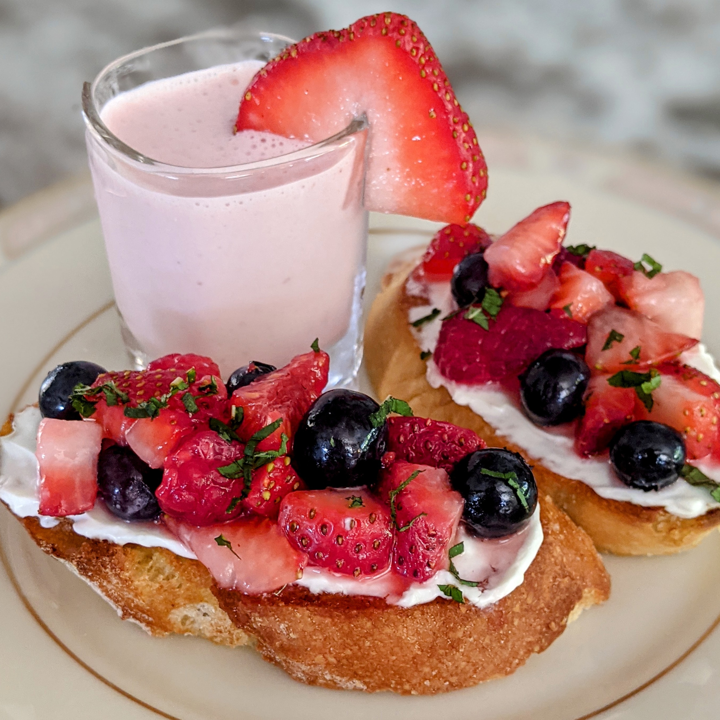 Berry Bruschetta and Strawberry Soup Shooter.jpg