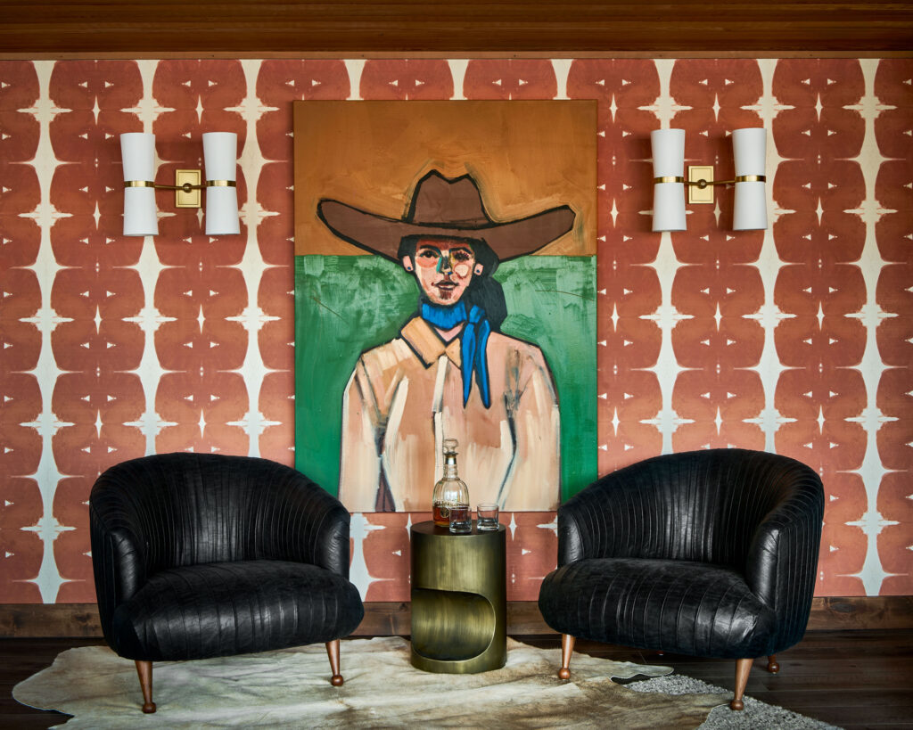 Connor Liljestrom Artwork in Colorado Ski Condo by Rumor Design