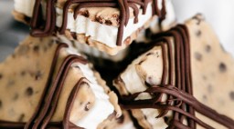 Cookie dough ice cream sandwich