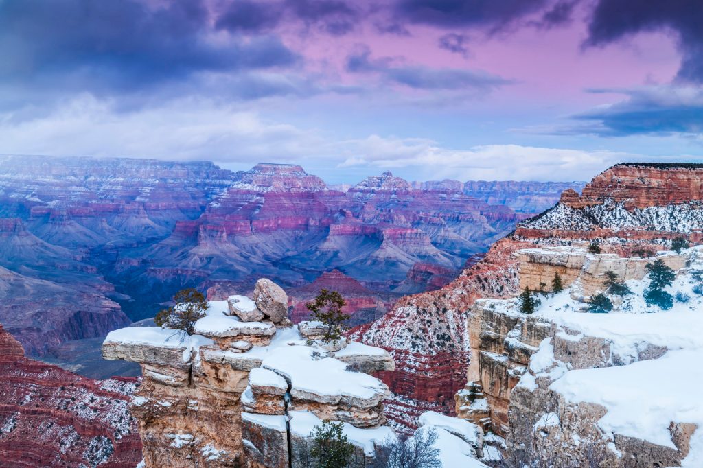 The Grand Canyon Is Extra Awe-Inspiring Under a Blanket of Snow