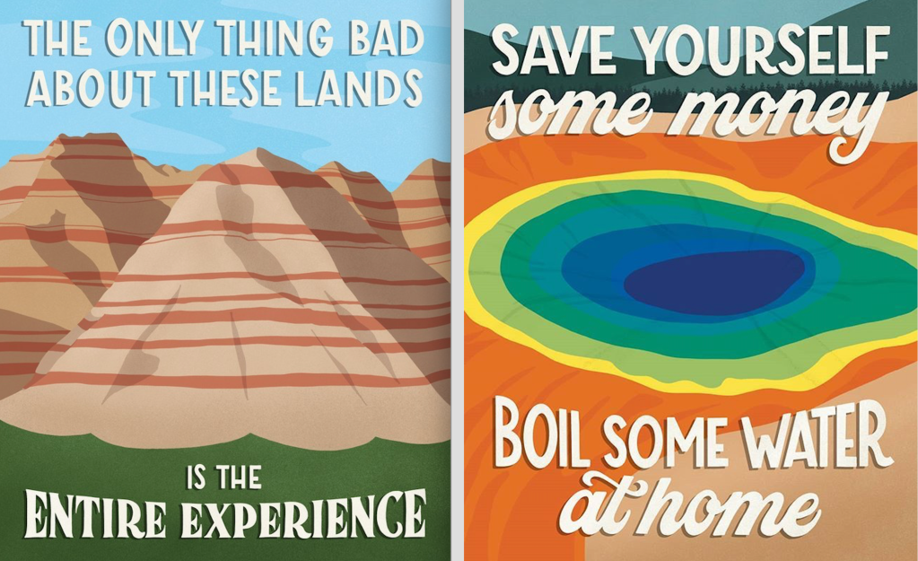 The Hilarious Souvenir National Park Posters You Didn't Know You Needed