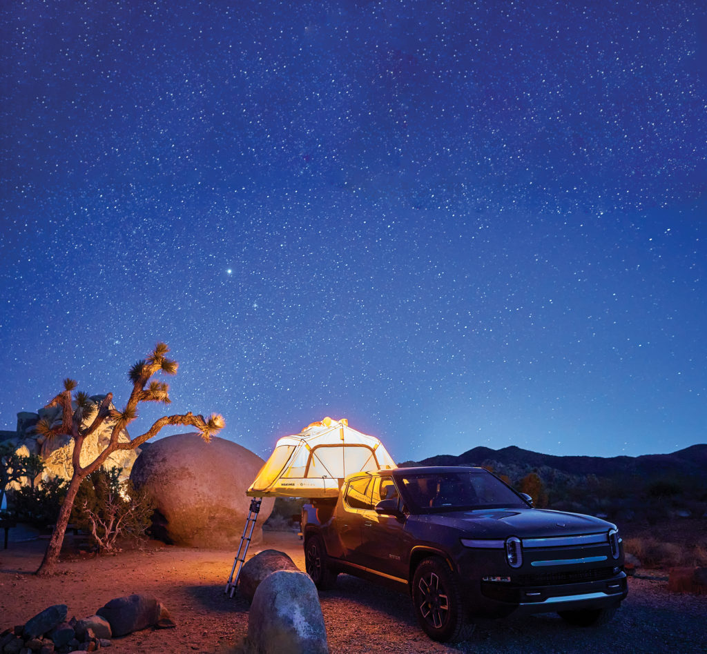 Camping site in Joshua Tree, California