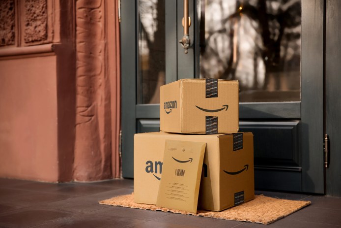 Amazon Boxes Doorstep