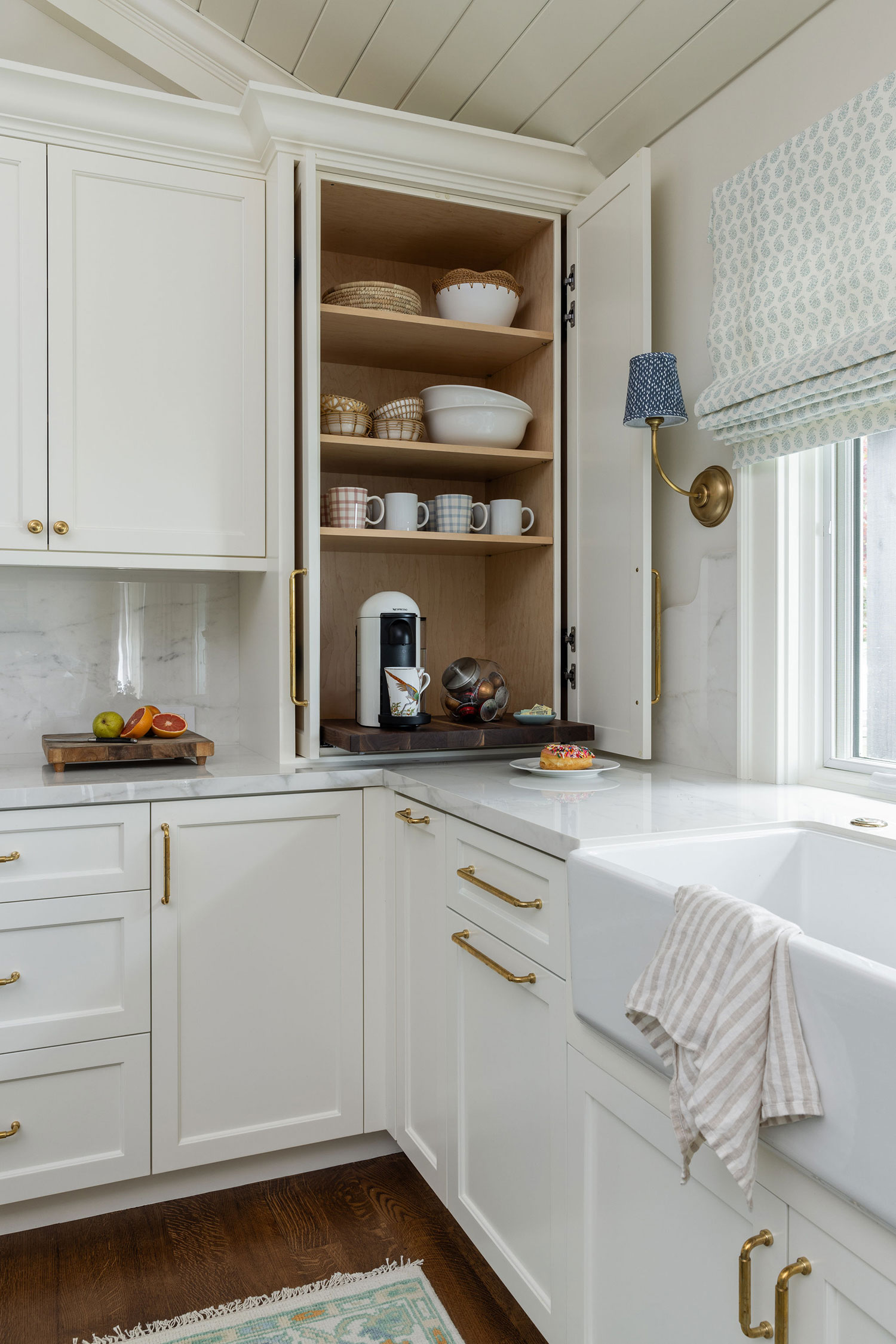 Appliance Garage in Hillsborough Kitchen by Collected Interiors
