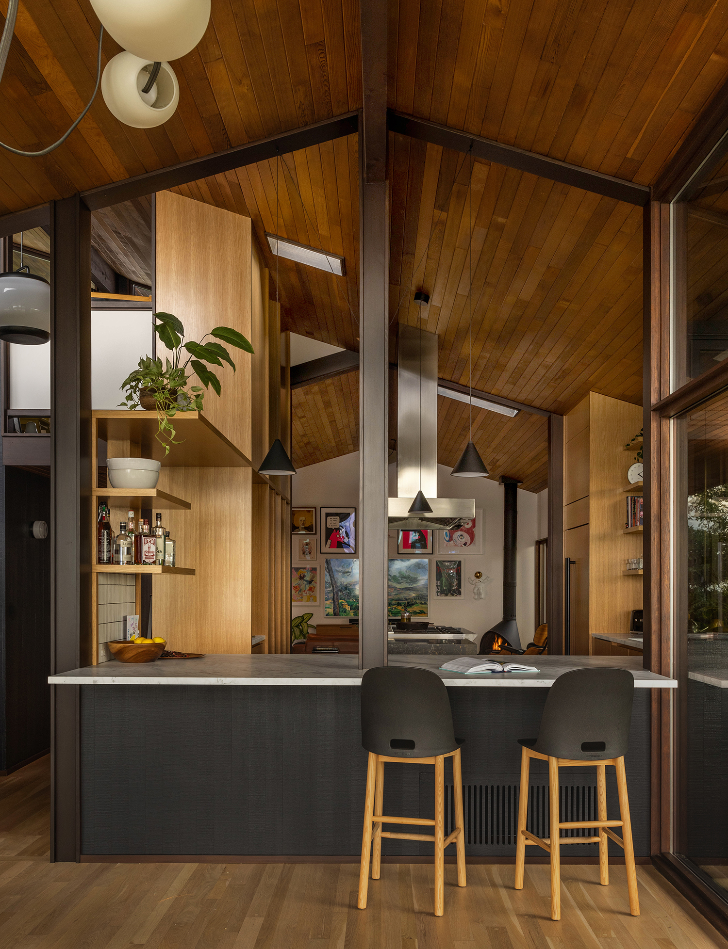 Bar Counter in Seattle House by SHED