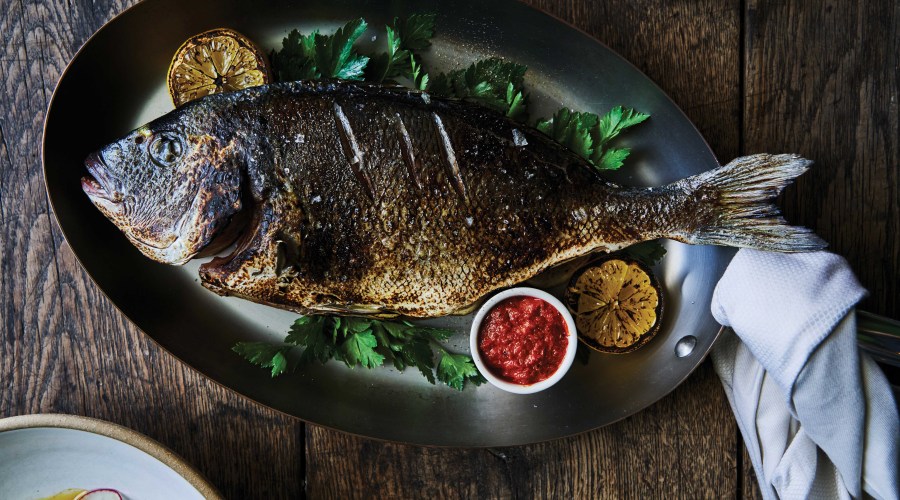 Bar Le Côte Sea Bream Finished Dish