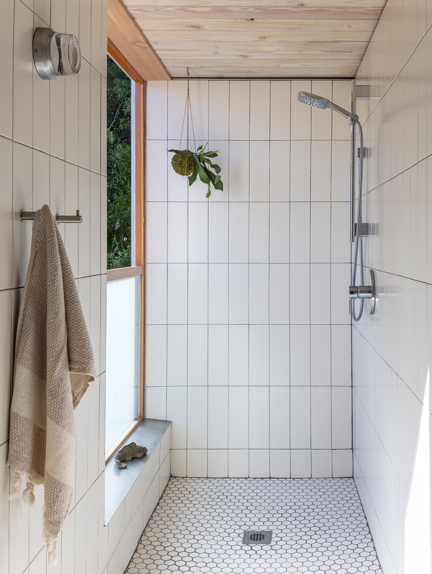 Bathroom in San Juan Islands A-Frame by Heliotrope/Joe Herrin