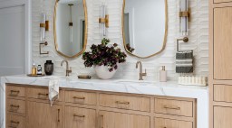 Bathroom Counter in Lafayette Bathroom by Emerson Grace Design