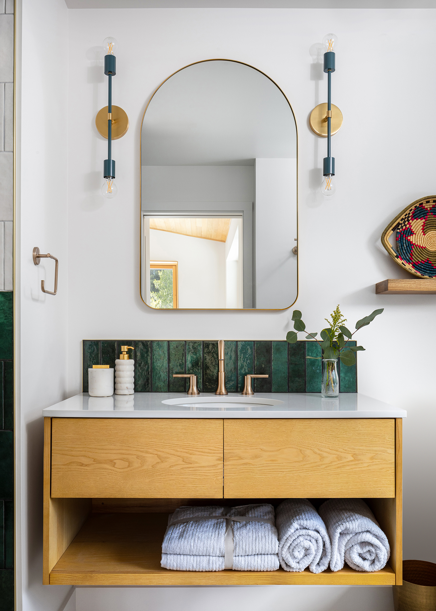 Bathroom in Montana Passive House by Love Schack Architecture