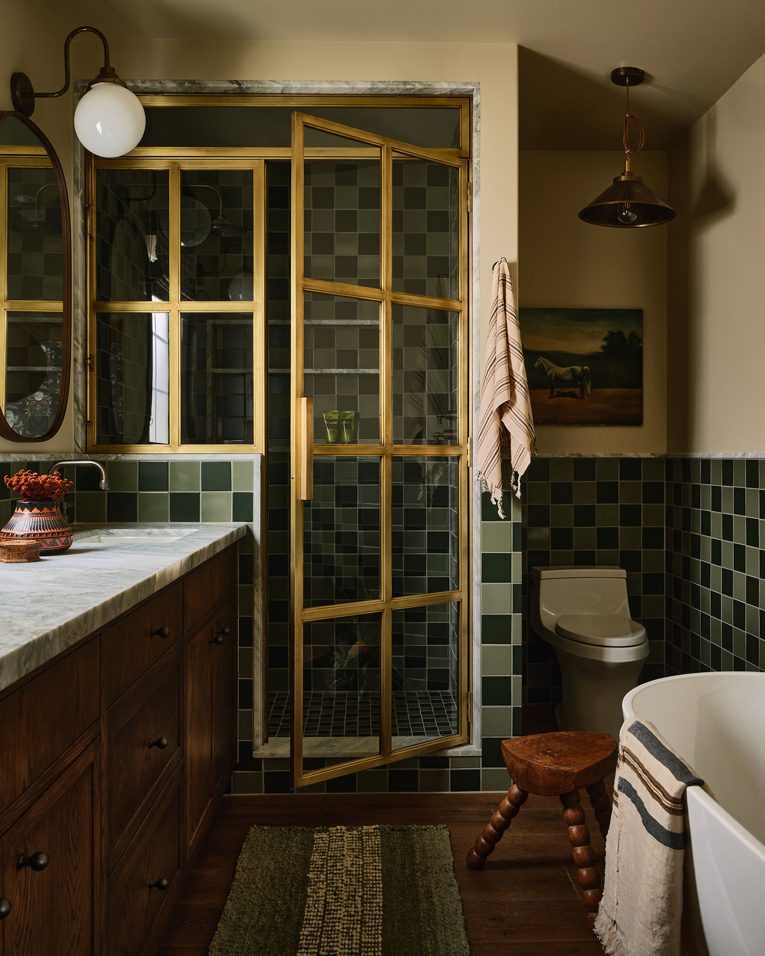 Bathroom in Ojai Bungalow by Kirsten Blazek