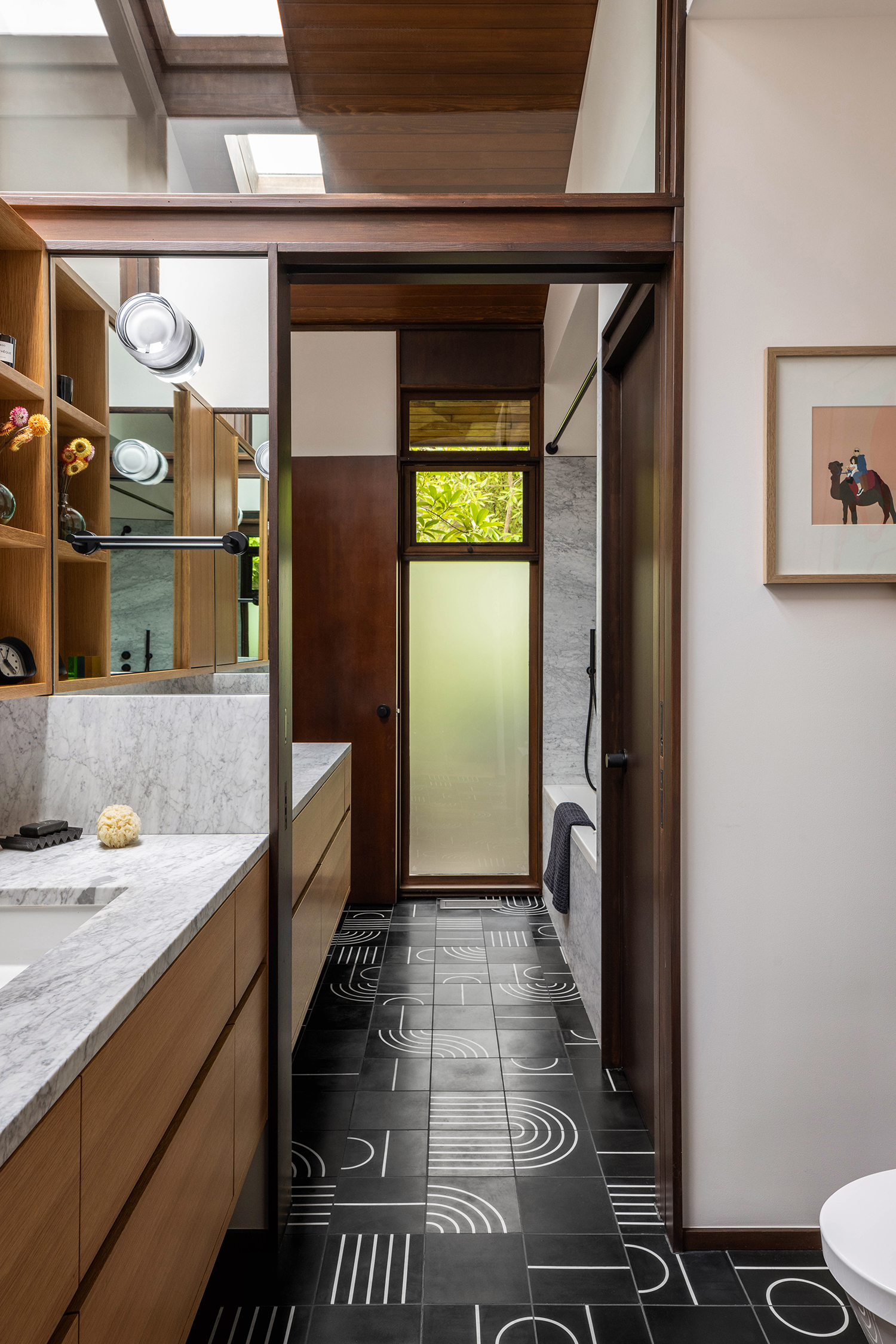 Bathroom in Seattle House by SHED