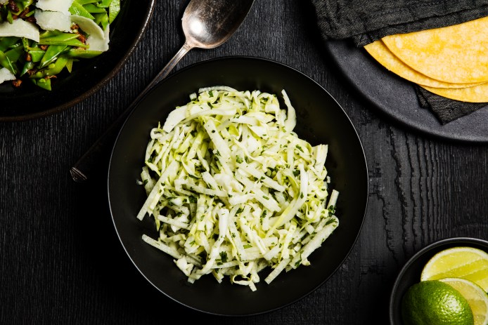 Jicama and Green Cabbage Slaw